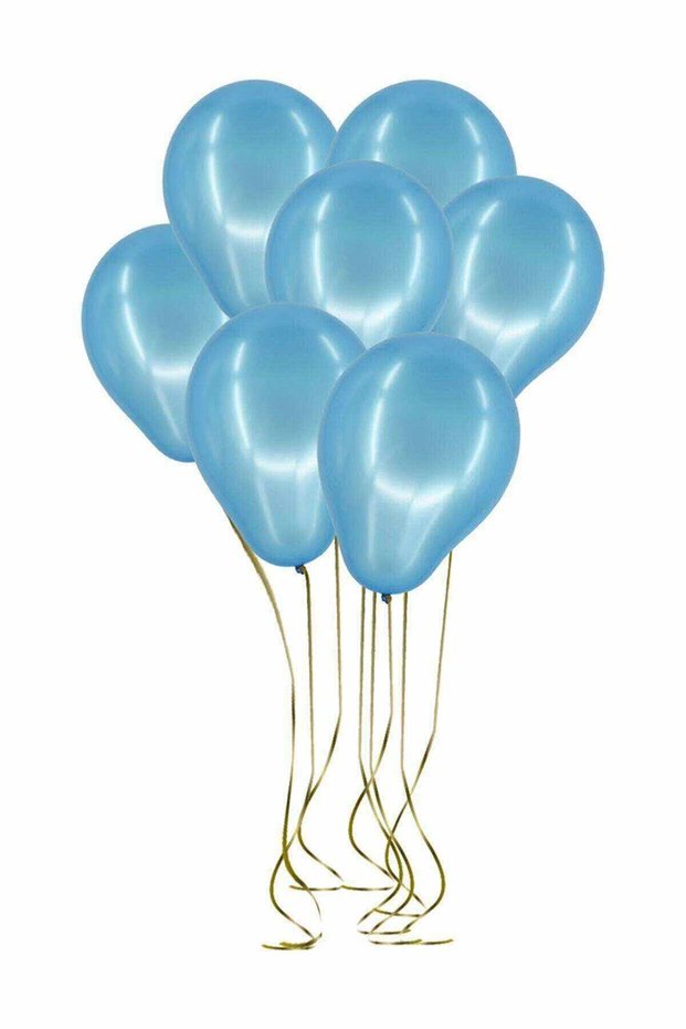 Shiny Metallic Blue Balloon 60 Pieces 12 inch Latex Balloon