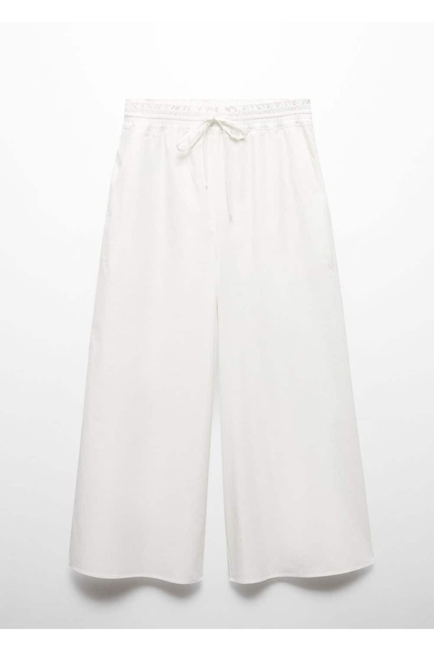 %100 Pamuklu Culotte Pantolon - 3