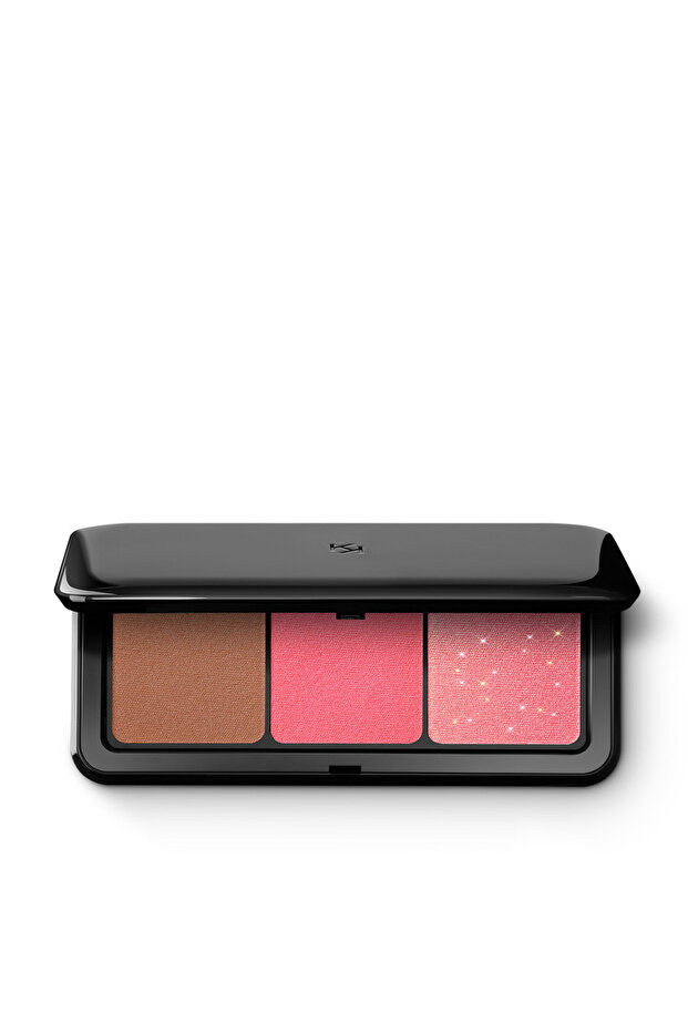 KIKO ALLIK - MULTI FINISH TRIO BLUSH & BRONZER PALETTE - 03 Pink