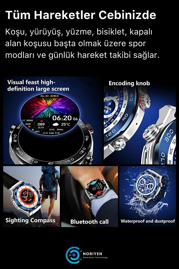 2024 Model SK4 Ultimate Amoled HD Oval Ekran Spor ve Sağlık Sensörlü IOS Android Uyumlu Akıllı Saat - 7
