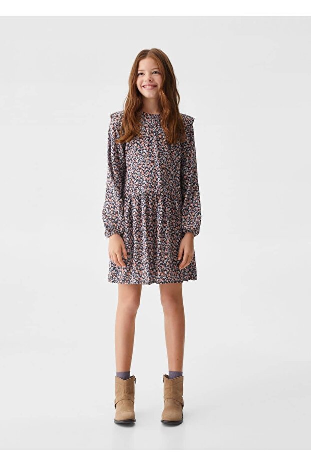 Çiçek desenli elbise - 2