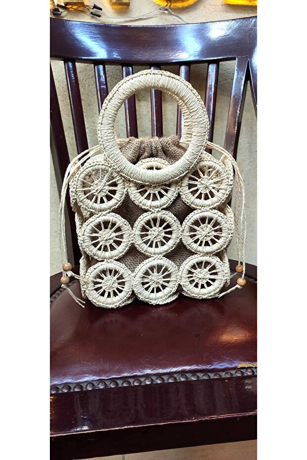 BEJ HALKALI ÇANTA - 1