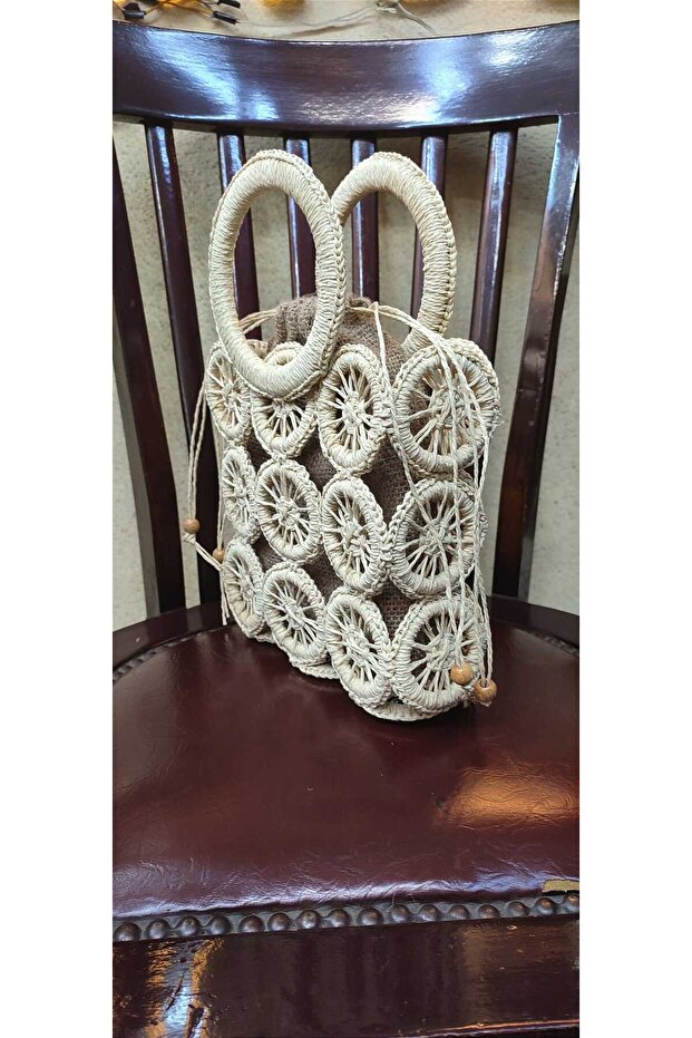 BEJ HALKALI ÇANTA - 3