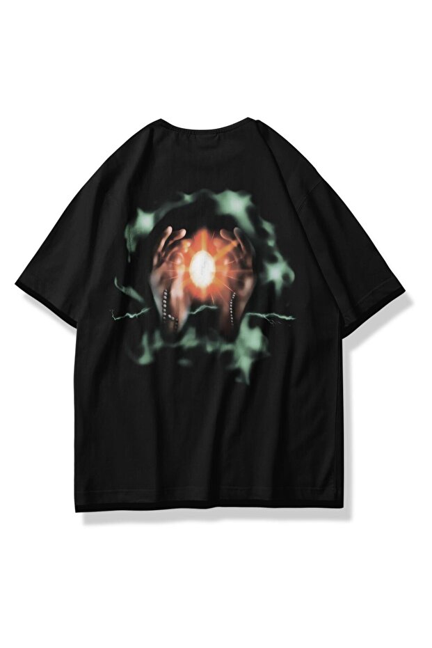 Travis Scott Black Oversize Utopia Pray T-Shirt