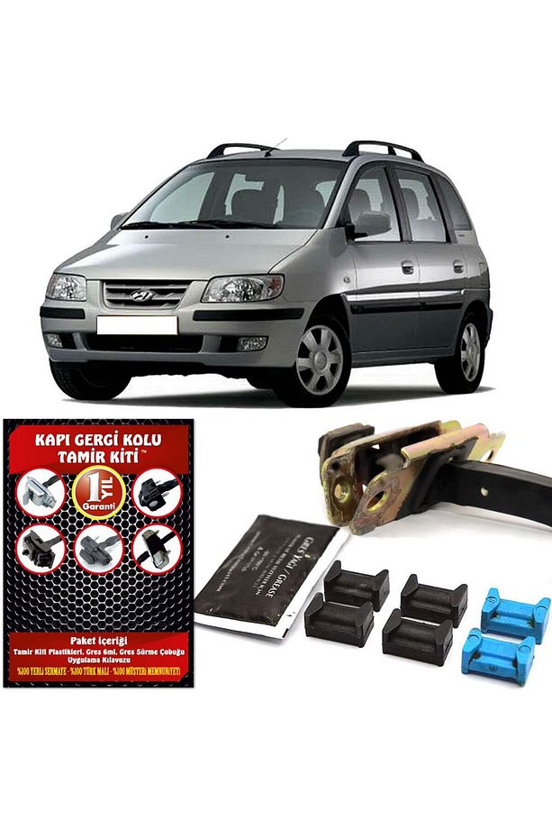 Hyundai Matrix Kapı Gergi Kolu limitör Tamir Kiti 2 Kapı Set 2001-2010 Uyumlu - 1