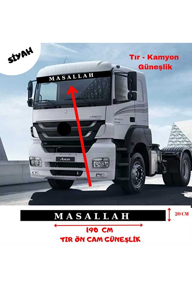 Truck - Truck Mashallah sunshade sticker Scania tractor