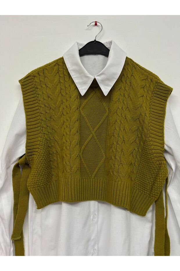 Side Tie Knitted Sweater - 2
