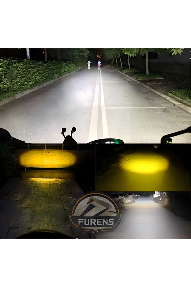 H4 Zenon 3 Fişli  Uyumlu Motorsiklet Farı Çift Devre Uzun Kısa 12v Tek Adet Fiyatıdır - 7