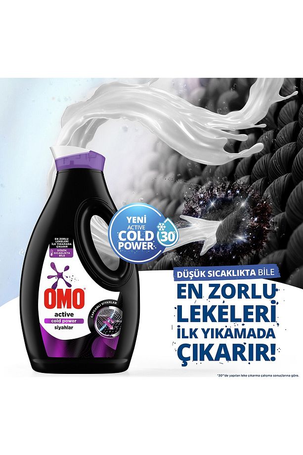Sıvı Active Cold Power Siyahlar Için Çamaşır Deterjanı 1690 ml x 2 Adet - 4