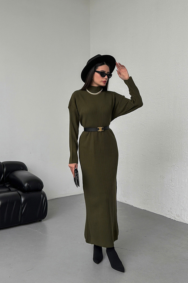 Uzun Triko Elbise - 2