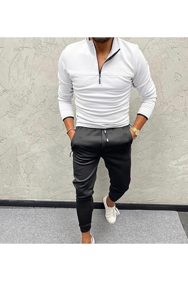 Scuba Fabric Lycra Jacket and Sweatpants Set of 2