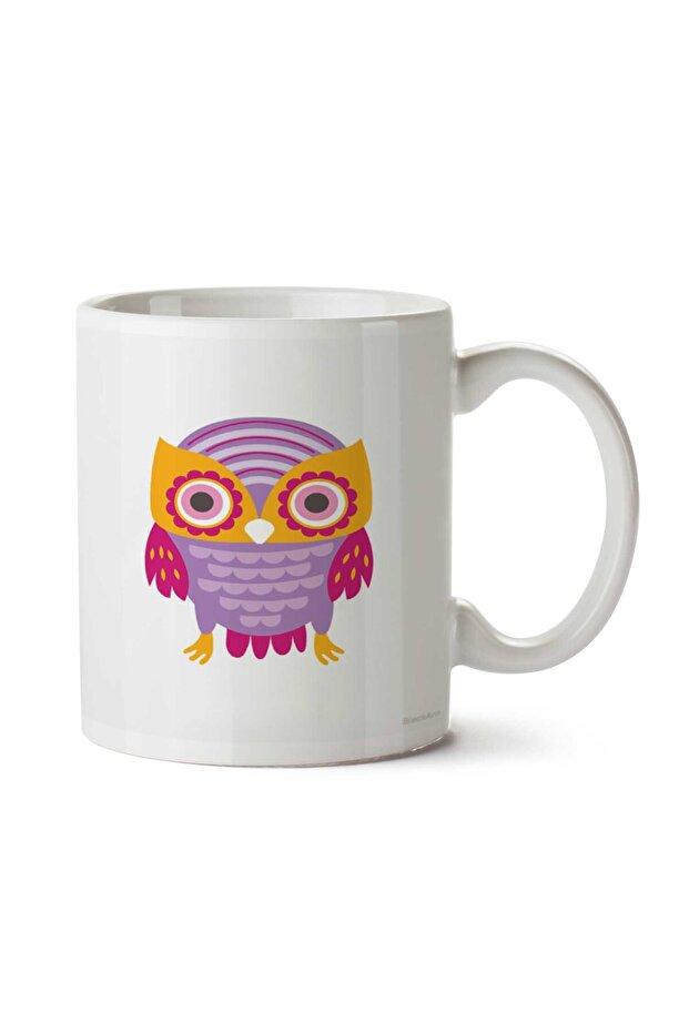 كوب مطبوع على الجانبين من Snowy Owll