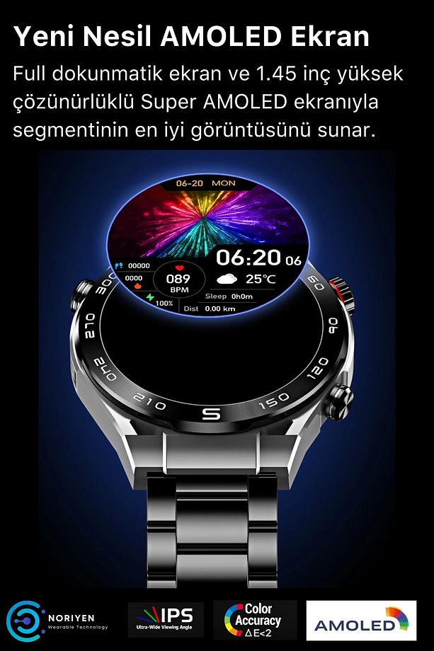 2024 Model SK4 Ultimate Amoled HD Oval Ekran Spor ve Sağlık Sensörlü IOS Android Uyumlu Akıllı Saat - 3