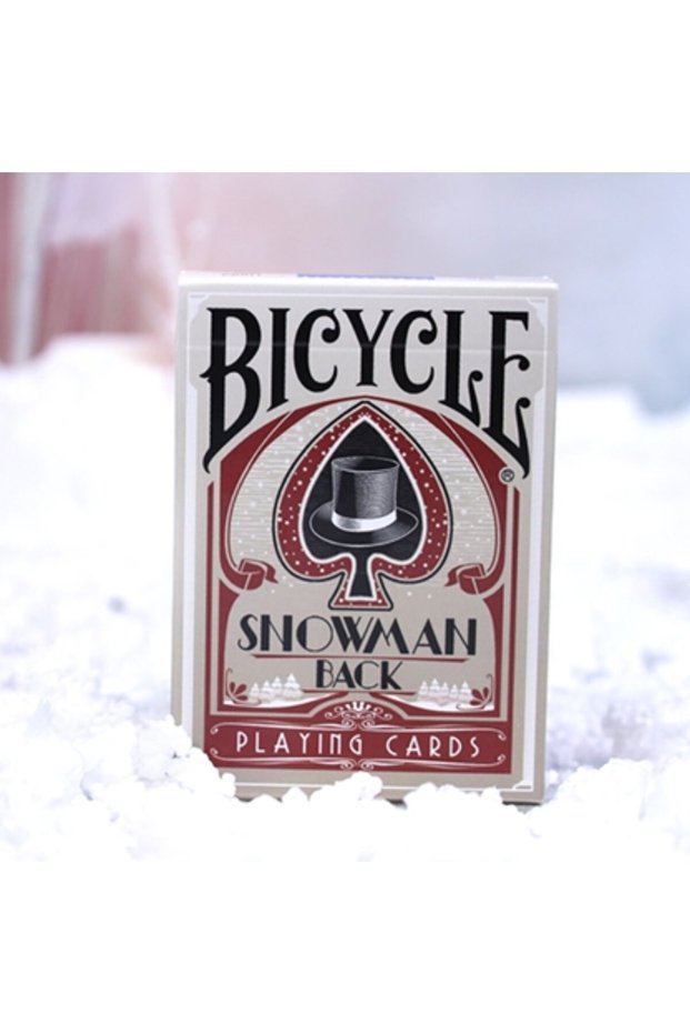 Bicycle Snowman Back (Red) Red Game Card Limited Edition Collectible Playing Cards