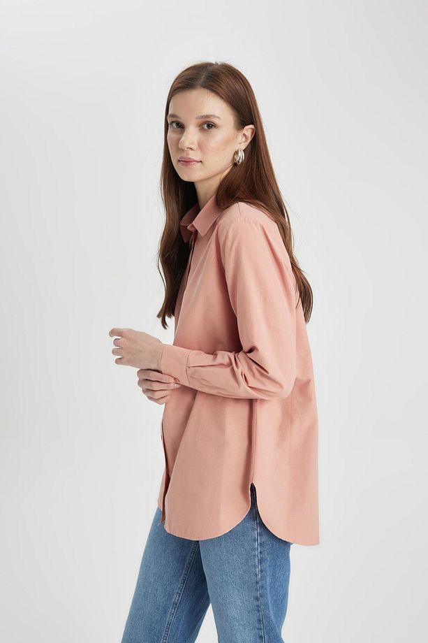 Relax Fit Poplin Uzun Kollu Gömlek Tunik B8314ax24sp - 4