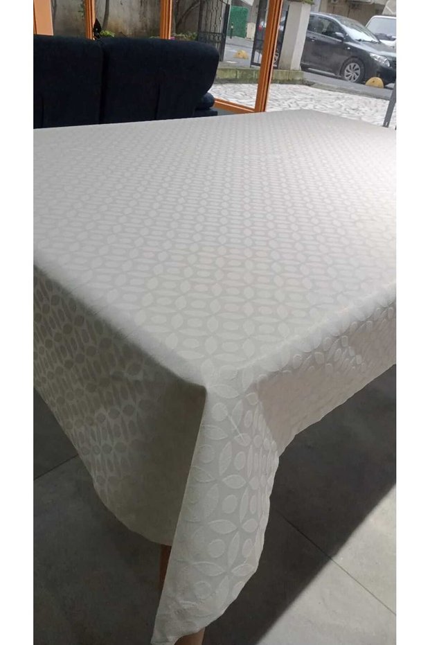 White Satin Tablecloth