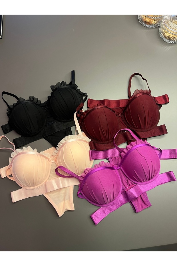 مجموعة حمالة صدر أويستر بدون حمالات - 3