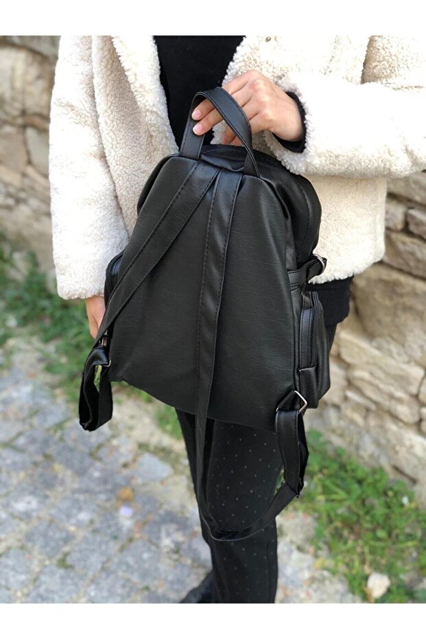 حقيبة ظهر نسائية متعددة الأقسام - 4