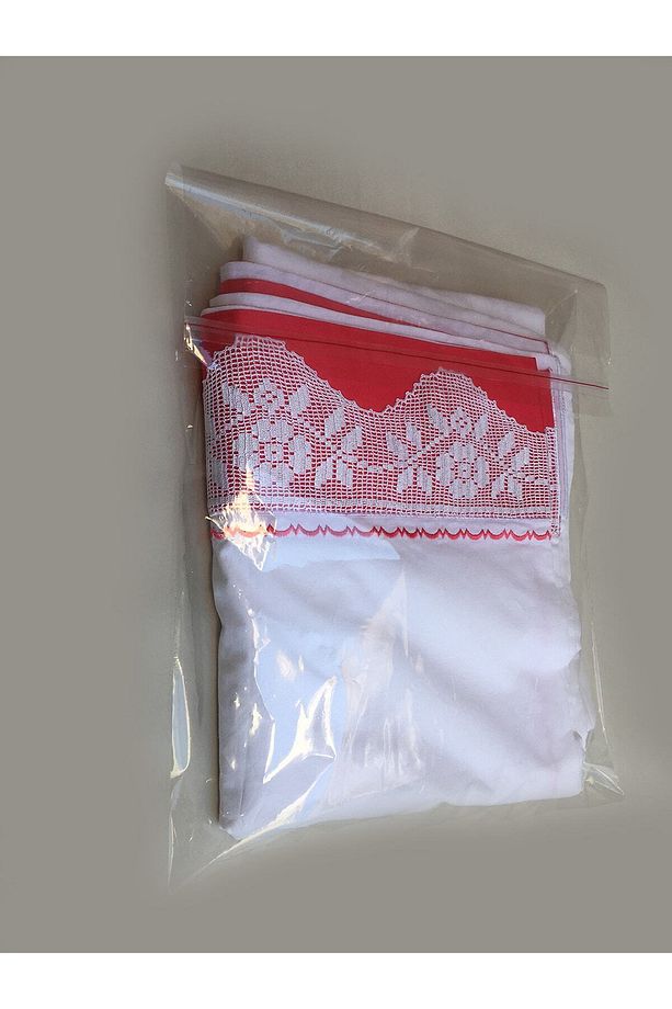 25 Adet 40x59 Bantlı (YAPIŞKANLI) Şeffaf Jelatin Poşet Parlak Çeyiz Poşeti Ambalaj Paketi - 6