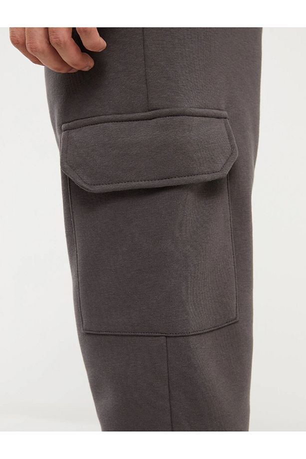 LCW Casual Slim Fit Erkek Kargo Eşofman Altı - 4