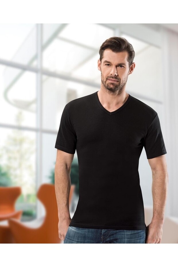 Ribbed V-Neck Sleeves Athlete
