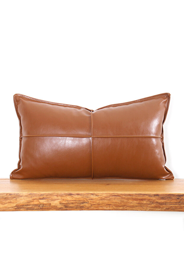 Dobsett Deri Şeker Kırlent - Taba - 1