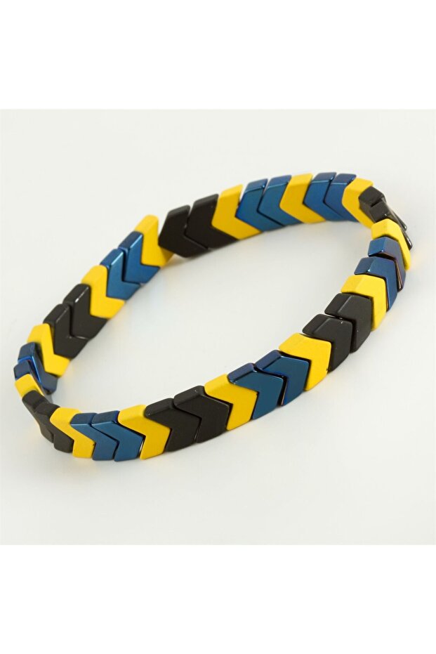 Unisex Fan Hematite Natural stone Bracelet