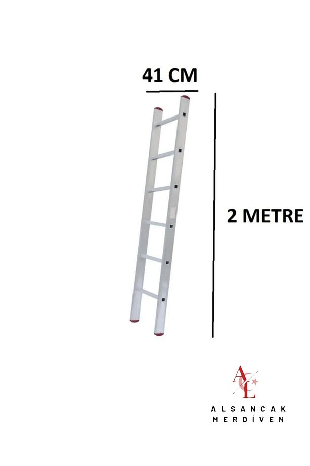 Tek Parça Endüstriyel 2 Metre Alüminyum Merdiven Ptt Merdiven ALS2MT Alsancak Merdiven - 1