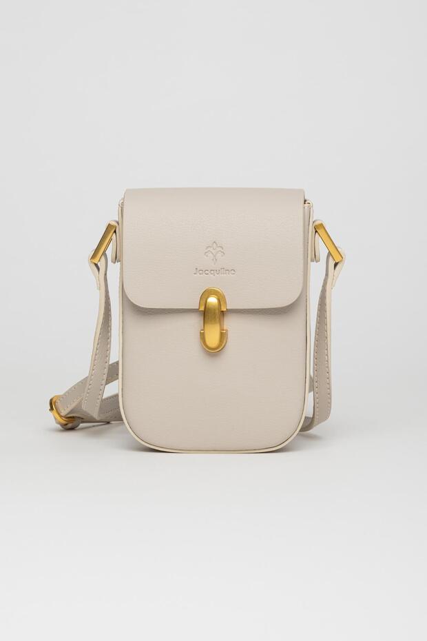 WOMEN CROSSBODY BAG & PHONE HOLDER IM537 BEIGE