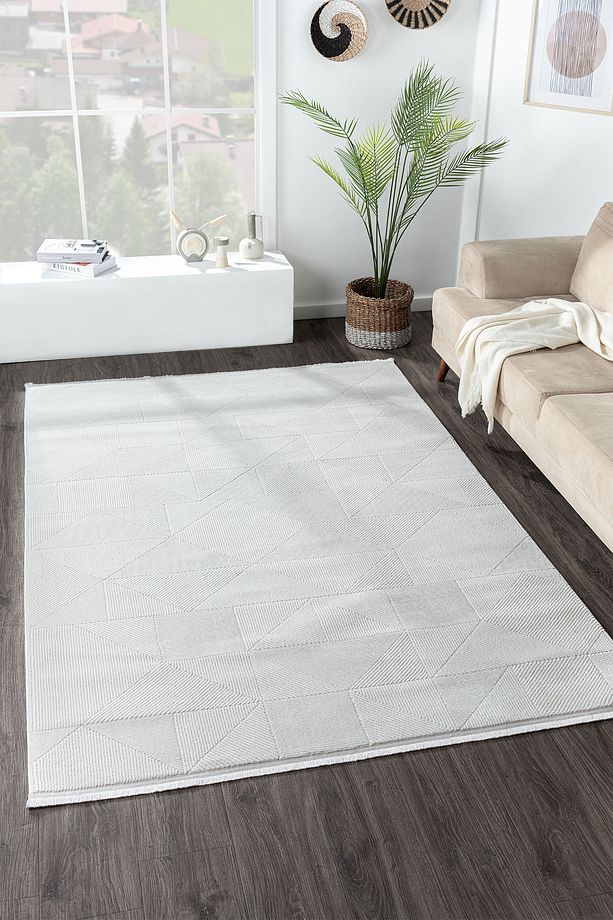 Zen Koleksiyonu Bambu Dokulu Modern Sık Dokuma Halı - Salon Oturma Odası Halısı - 2