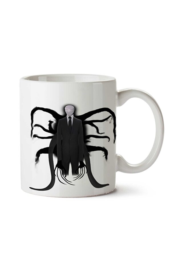 كوب Slender-Man-Free-PNG-Image Thin Man مطبوع على الجانبين