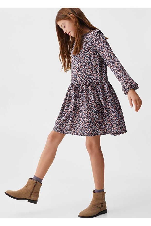 Çiçek desenli elbise - 6