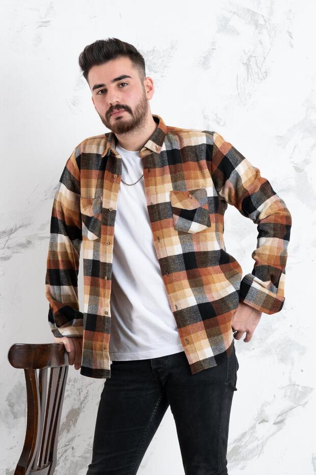 Slimfit Çift Cep Oduncu Gömlek - 3