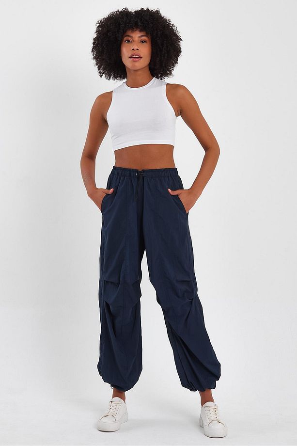 Ayarlanabilir Paça Paraşüt Kumaş Pantolon (B23-007) - 3
