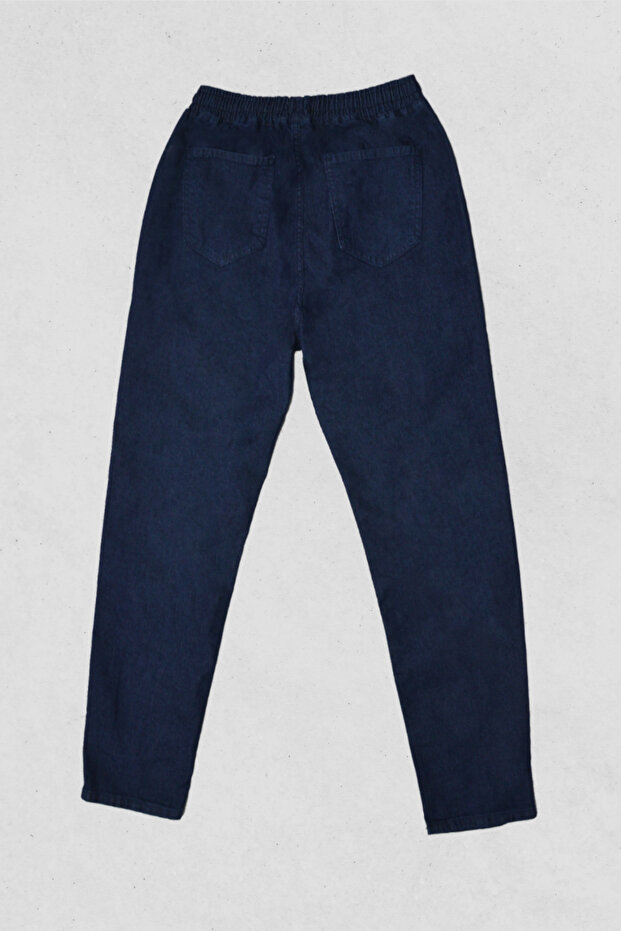 Elastic Waist Jeans - 2