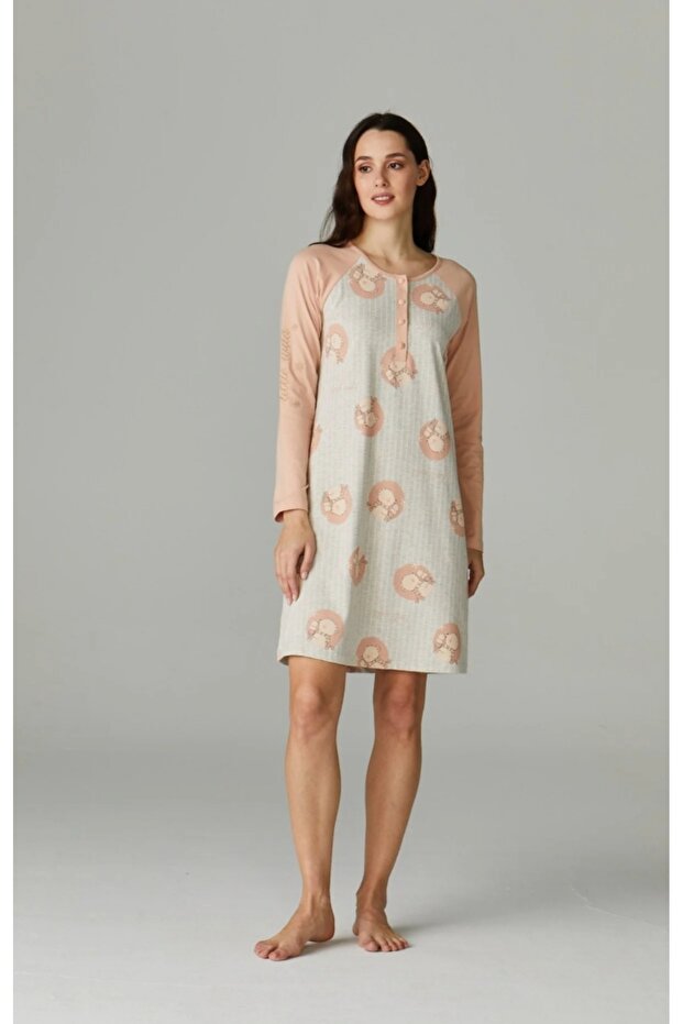LONG SLEEVE MIDI SIZE SPORTS NIGHTWEAR 4625