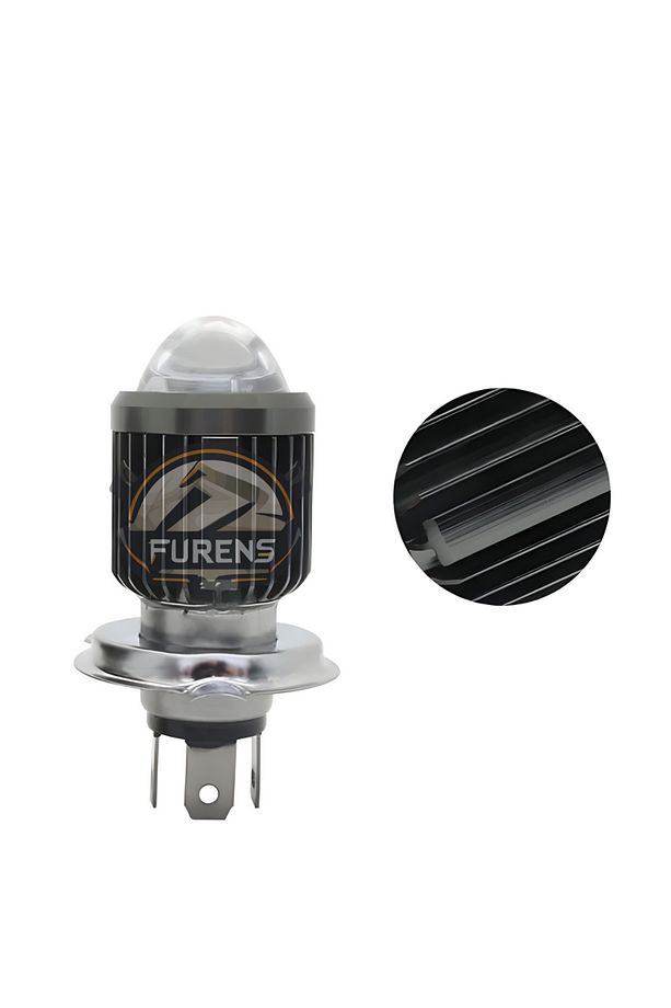 H4 Zenon 3 Fişli  Uyumlu Motorsiklet Farı Çift Devre Uzun Kısa 12v Tek Adet Fiyatıdır - 5