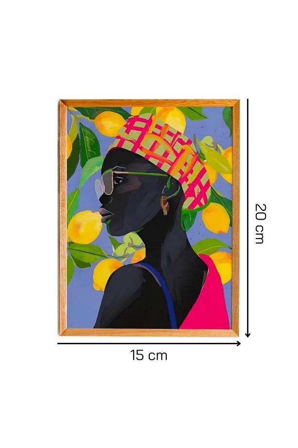 3 Parça Çerçeve Görünümlü Afro-Trend Duvar Dekoru Salon Oturma Yatak Odası için 15x20 Tablo Seti - 4