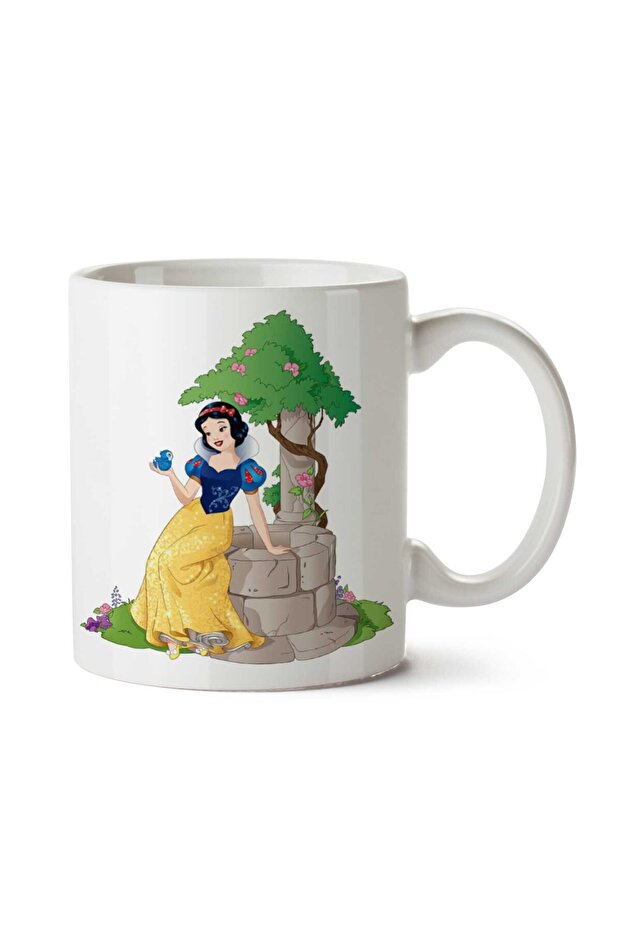 كوب مطبوع على الجانبين من Snow-White-PNG-Mesh