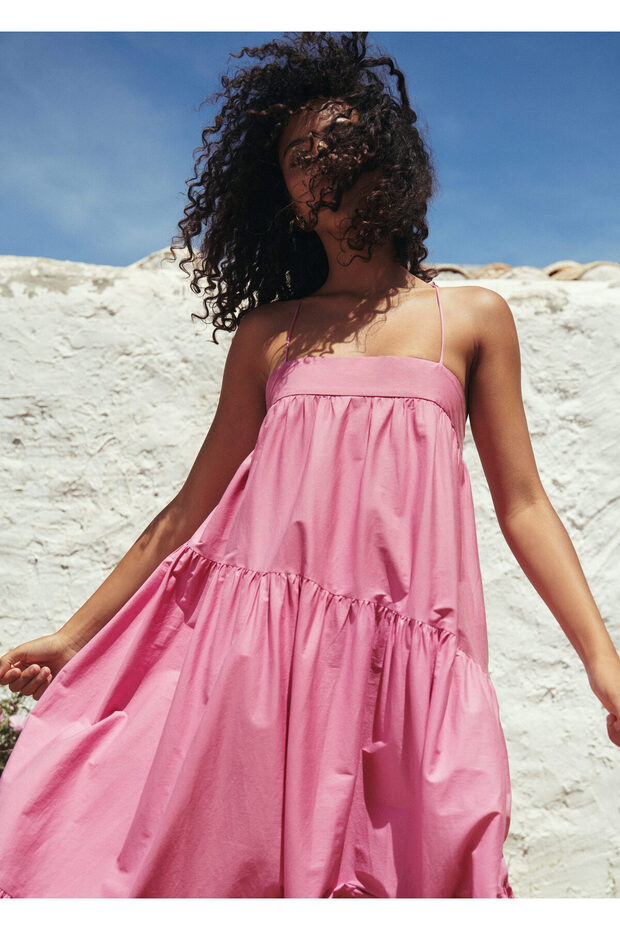 Pembe Kadın Elbise 17071077 - 8