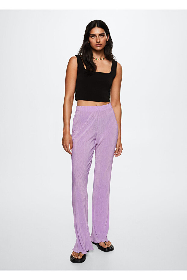Kadın Leylak Pantolon - 6