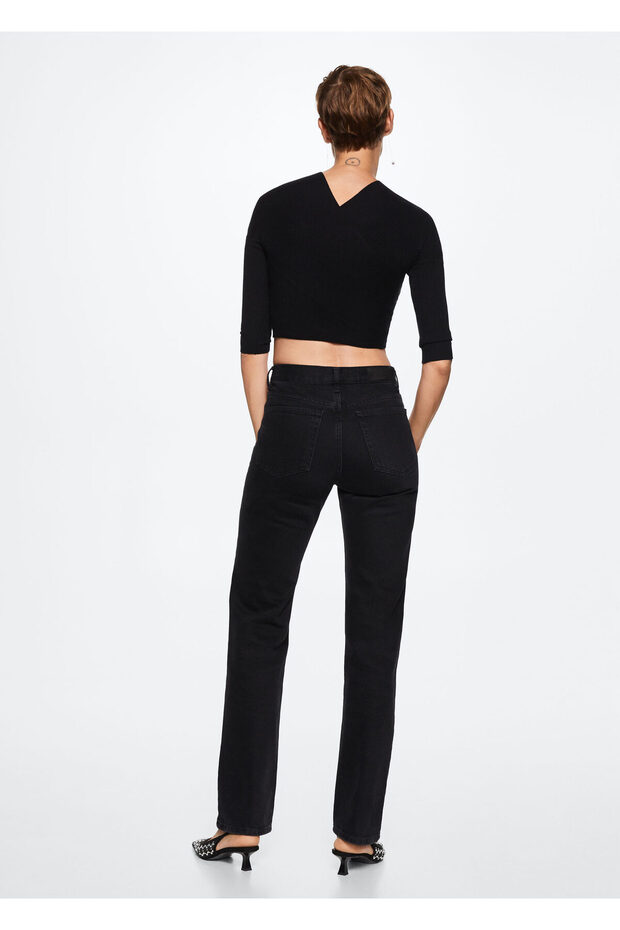 Schwarzer Damenpullover 37093842 - 8