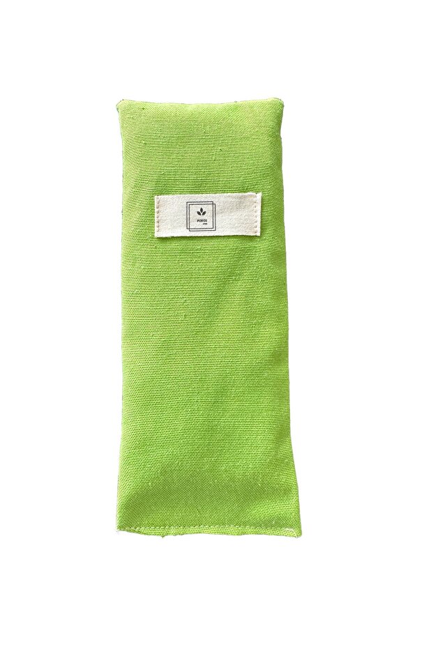 Eye Pillow Lavender Eye Patch with Wheat and Wheat Shell, Oeko-tex Certified Fabric Light Green