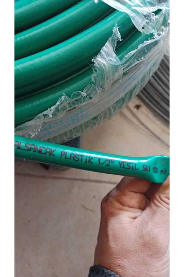 New Garden 1/2 Braided Garden Hose 25 Meters (Length Information Written) with Clamp and Attachment Gift
