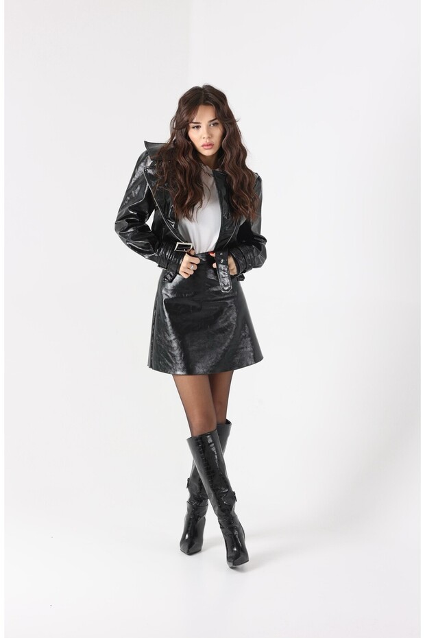 FLAME DERİ CEKET - 5