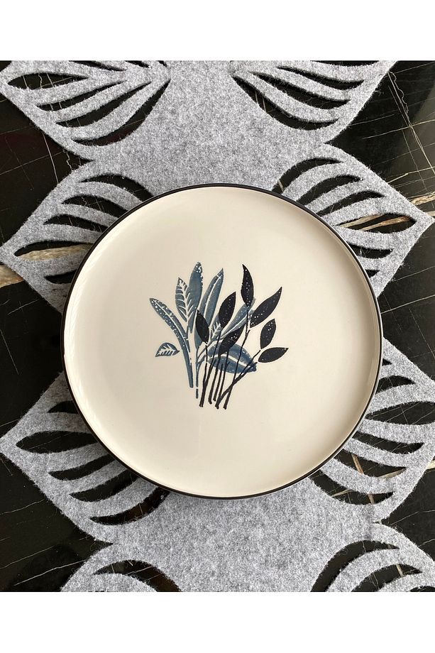 Başak Gri Model 26 Cm Servis&sunum&kahvaltı Tabağı - 1