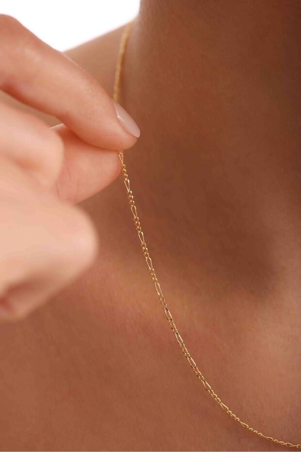 Altın Figaro Kolye - 4