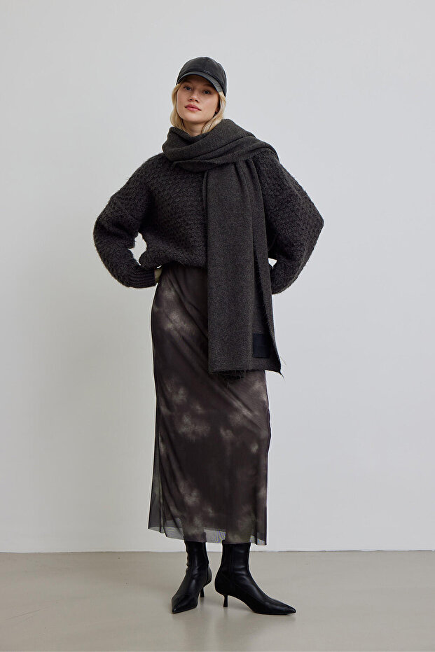 PATTERNED TULE SKIRT BOT - 1