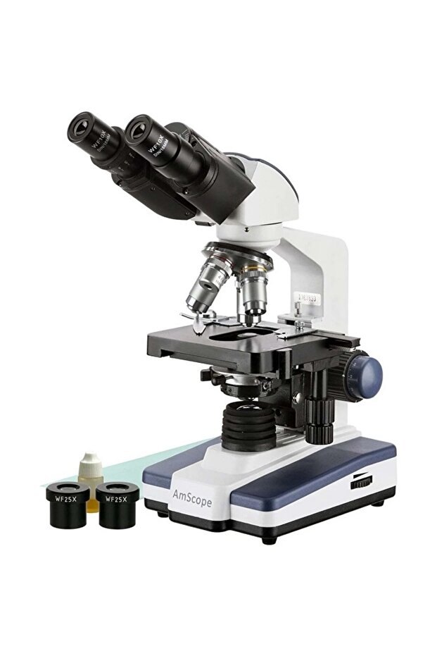 Yenilzd Binoküler 2500x Binoküler Bileşik Biyolojik Laboratuvar Mikroskop Amscope - 1
