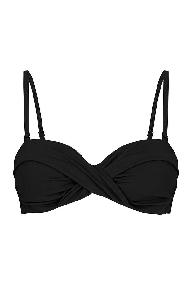 Siyah Basic Twist Bikini Üstü - 3